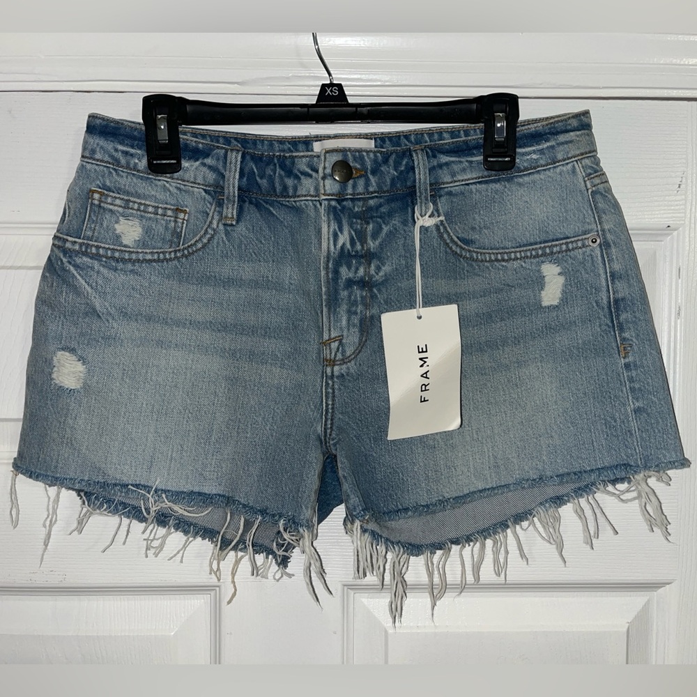 Frame Denim Le Grand Garçon Short Jean Shorts, Size 27
